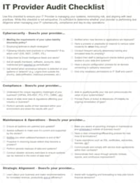 IT Provider Audit Checklist Thumb IT Provider Audit Checklist Thumb